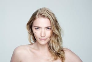 Jodie Kidd for at the BBC Children in Need BareFaced campaign